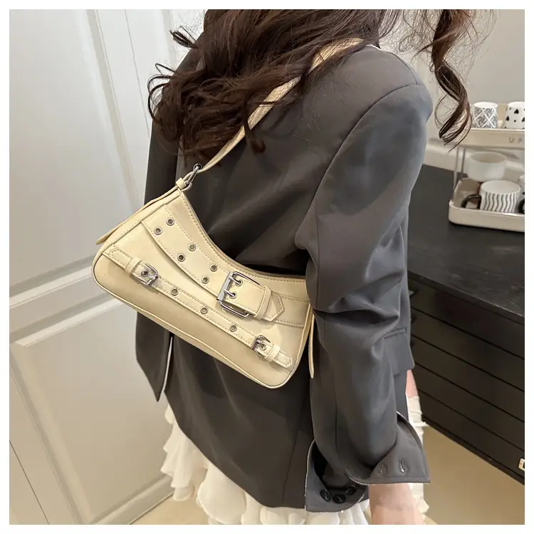 2025 Women's Rivet Style Shoulder Bag with Cool Finish — feature 19