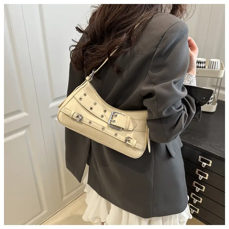 2025 Women's Rivet Style Shoulder Bag with Cool Finish — feature 20