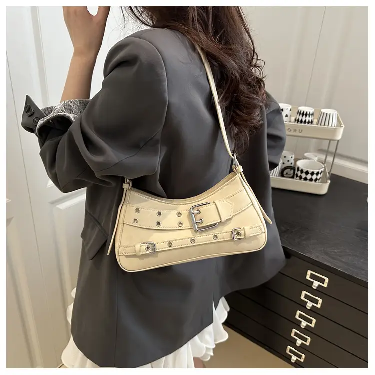 2025 Women's Rivet Style Shoulder Bag with Cool Finish — feature 22