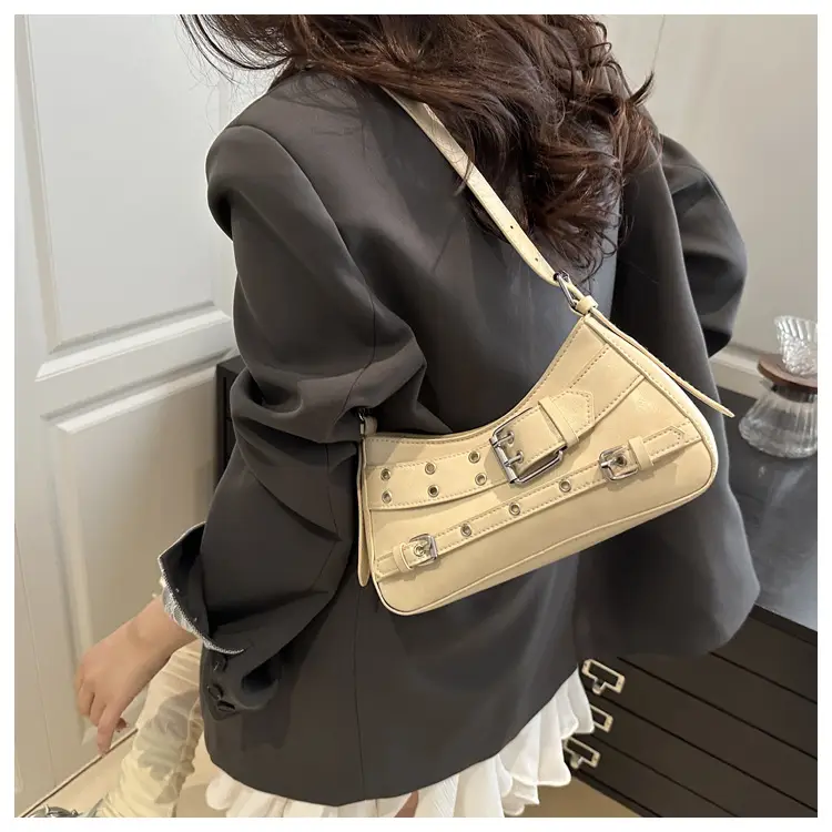 2025 Women's Rivet Style Shoulder Bag with Cool Finish — feature 23