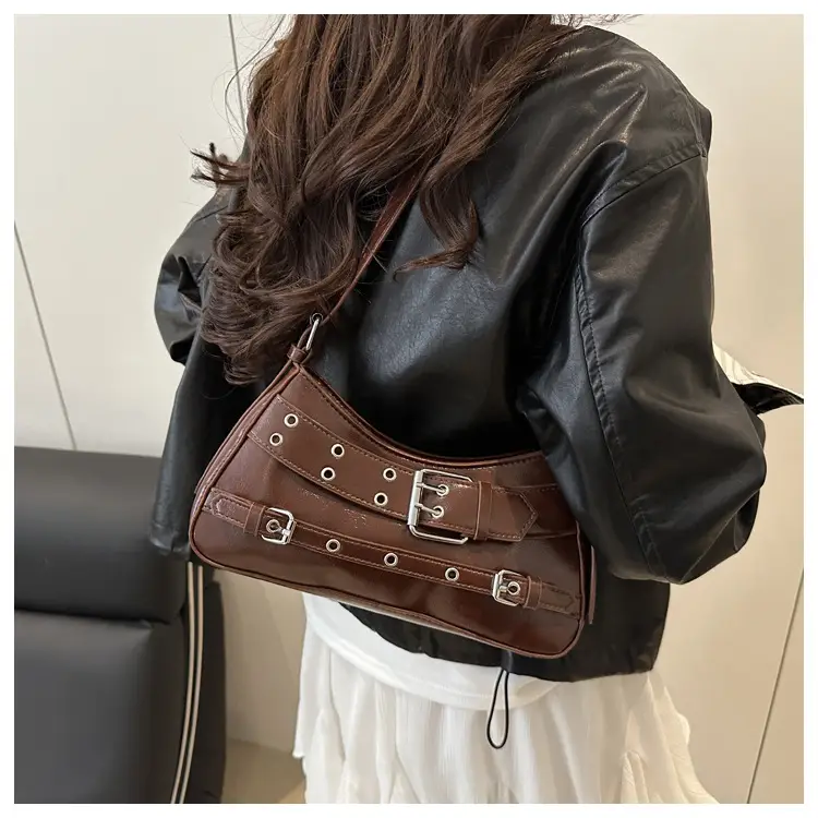 2025 Women's Rivet Style Shoulder Bag with Cool Finish — feature 24