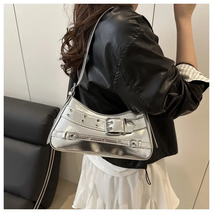 2025 Women's Rivet Style Shoulder Bag with Cool Finish — feature 29