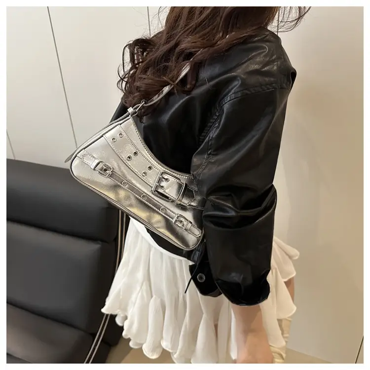 2025 Women's Rivet Style Shoulder Bag with Cool Finish — feature 31