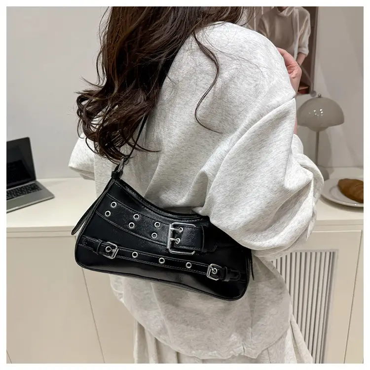 2025 Women's Rivet Style Shoulder Bag with Cool Finish — feature 34