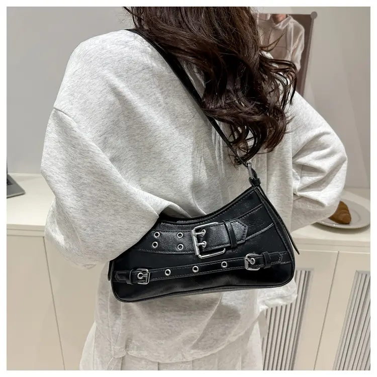 2025 Women's Rivet Style Shoulder Bag with Cool Finish — feature 38