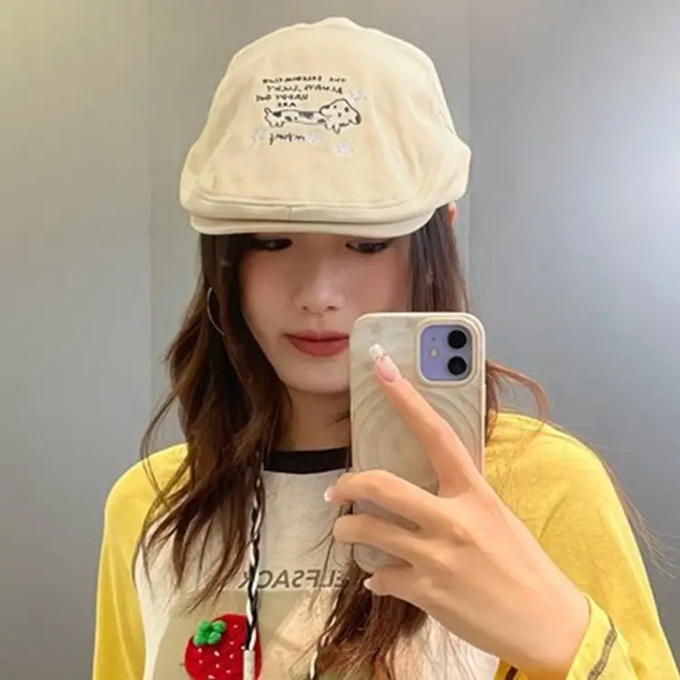 Pink Elf-Sack Forward Hat for Women Spring Summer - Image 8