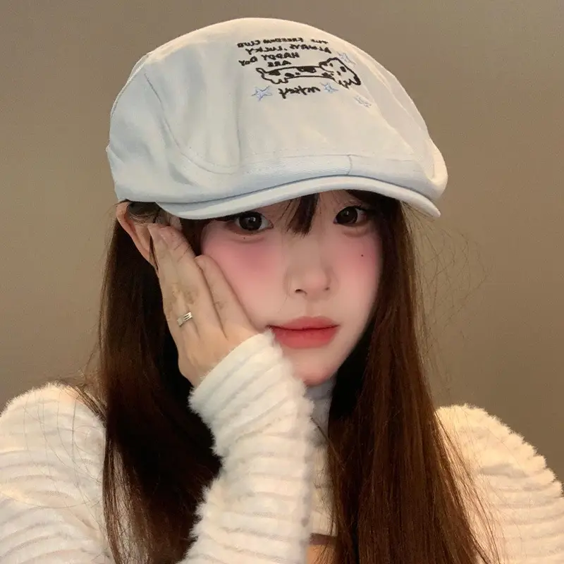 Pink Elf-Sack Forward Hat for Women Spring Summer — feature 11