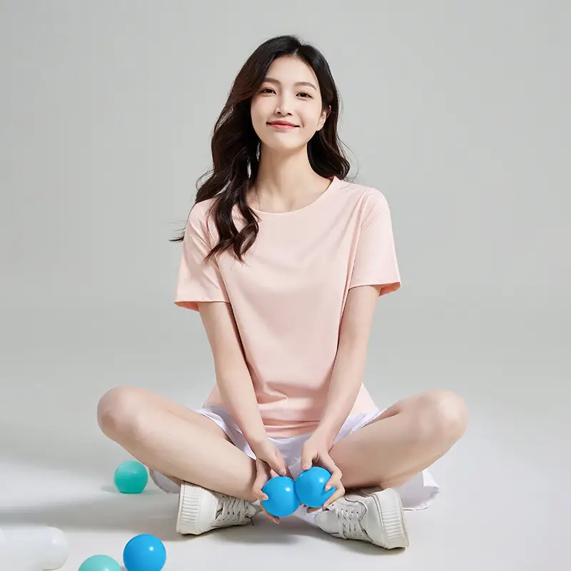 Outdoor Sports Quick-drying Clothes Summer Cool Quick-drying T-shirt Women's Round Neck Loose Short-sleeved Running Fitness Top Breathable