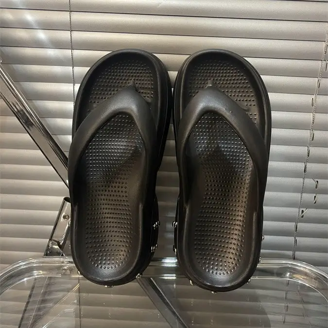 2025 New Summer 9cm EVA Flip-Flops Women's Summer Outer Wear Thick Bottom Shit Feeling Internet Popular Sandals - Image 3