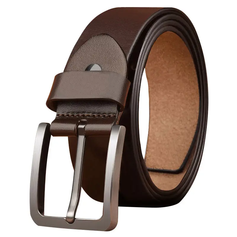 Men's Genuine Leather Belt with Cross-Border Pin Buckle - Image 7