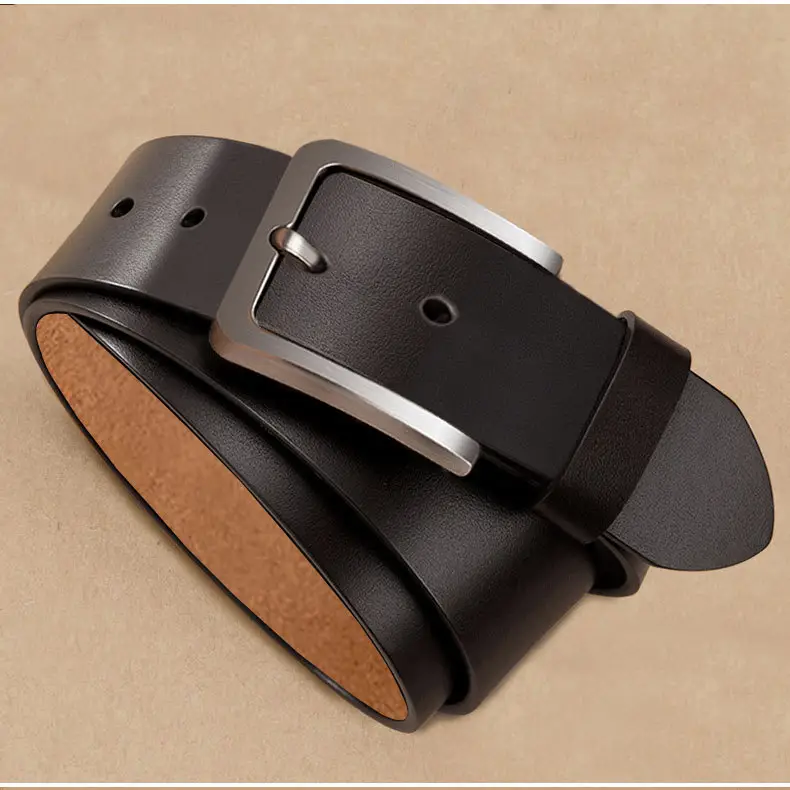 Men's Genuine Leather Belt with Cross-Border Pin Buckle — feature 17