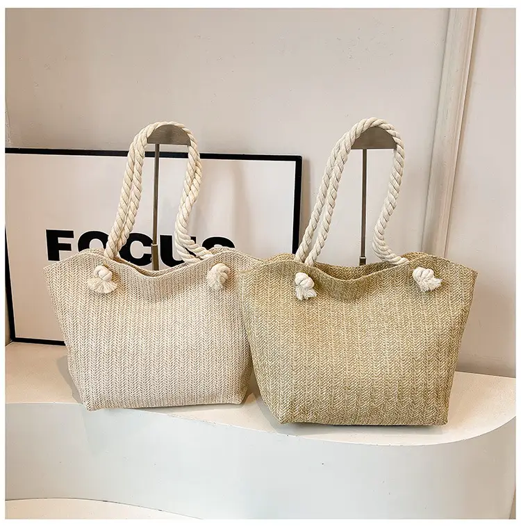 Straw Woven Shoulder Bag Large Capacity Women — feature 31