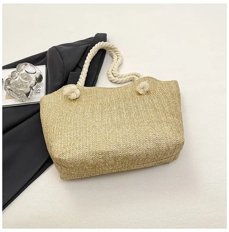 Straw Woven Shoulder Bag Large Capacity Women — feature 42