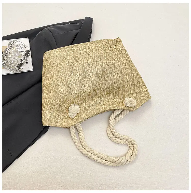 Straw Woven Shoulder Bag Large Capacity Women — feature 46