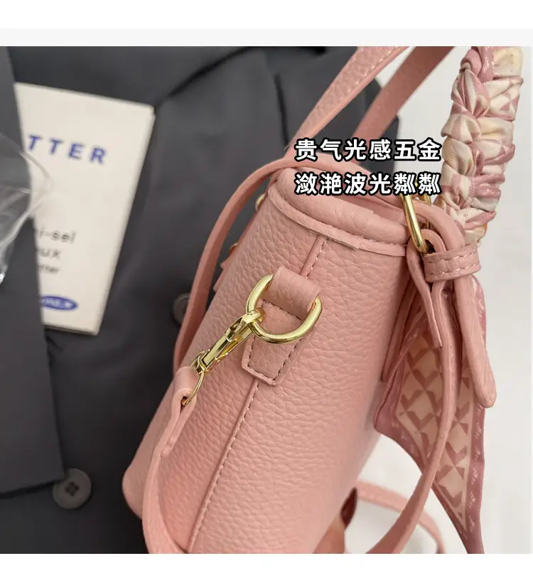 Pink Textured Shoulder Bag for Women 2025 — feature 3