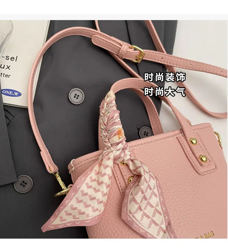 Pink Textured Shoulder Bag for Women 2025 — feature 7