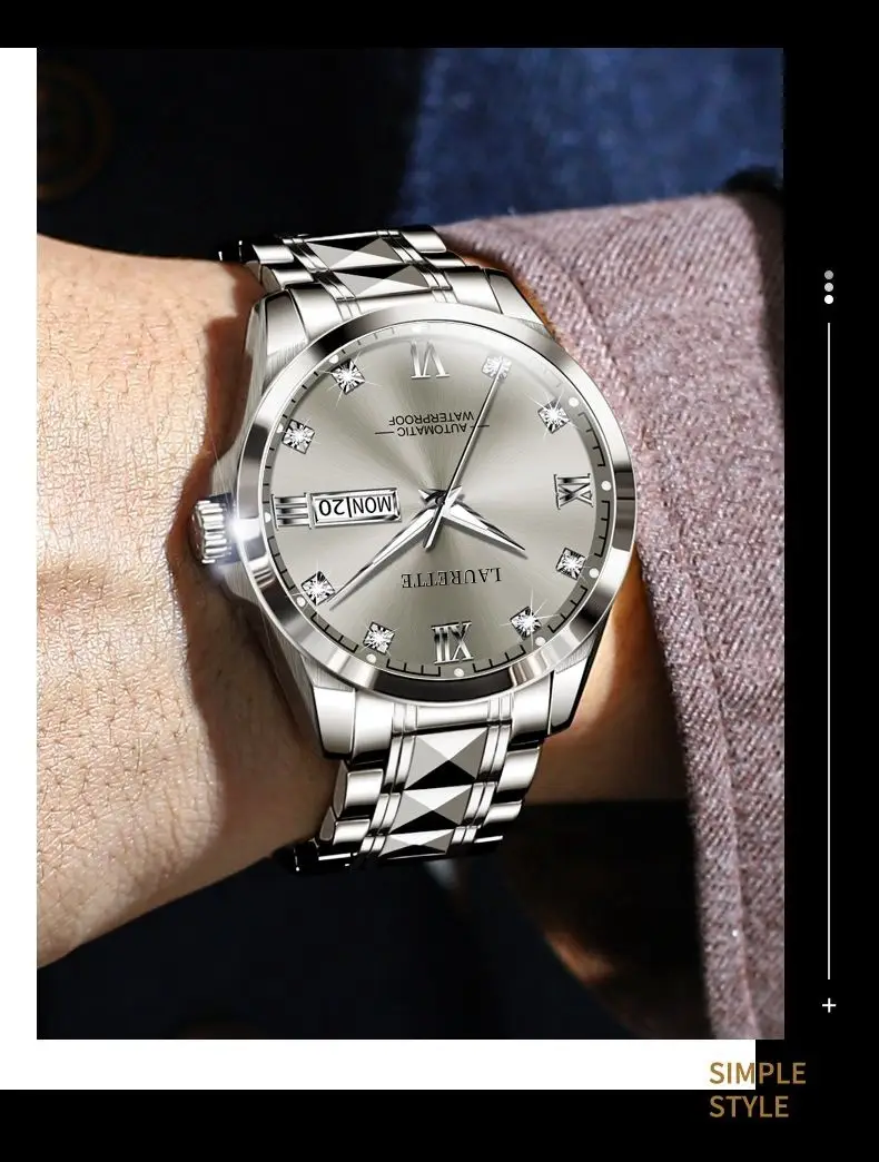 Lauert's 100 Hours Quartz Watch for Men — feature 5