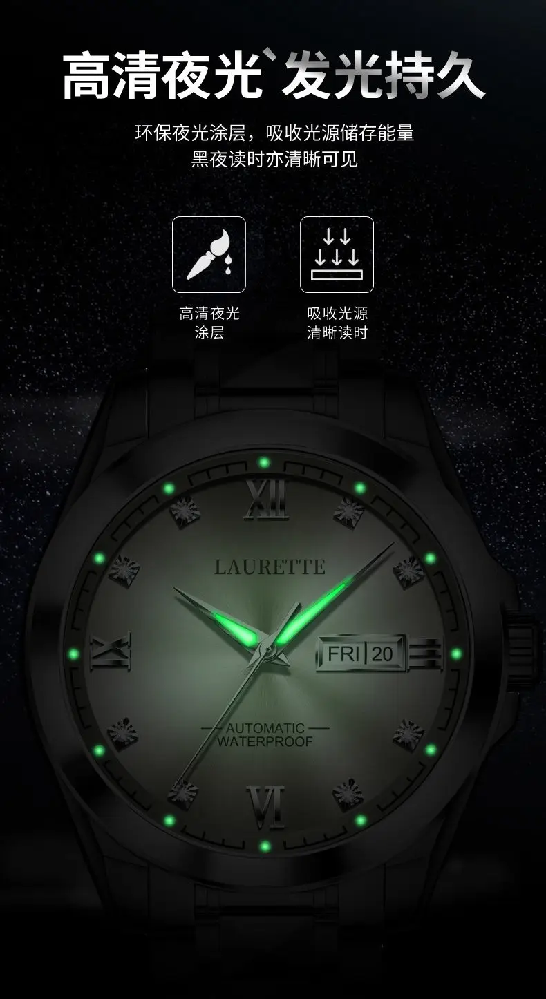 Lauert's 100 Hours Quartz Watch for Men — feature 8