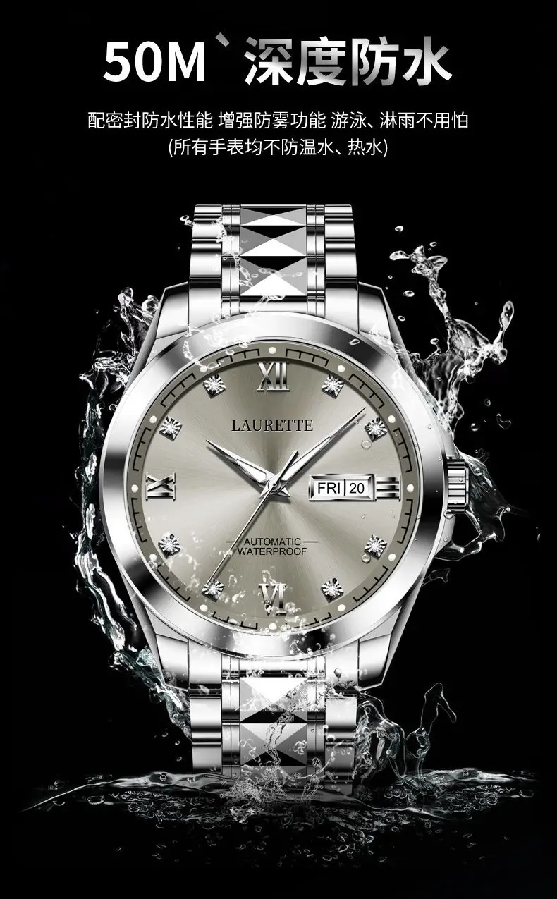 Lauert's 100 Hours Quartz Watch for Men — feature 9