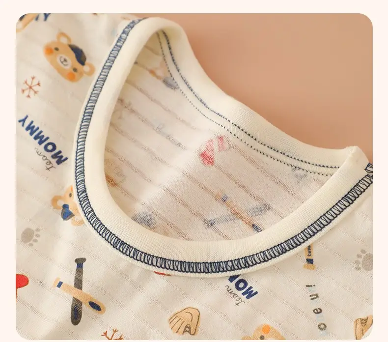 3-Piece Kids Sweatshirt Set Pure Cotton Summer Pajamas — feature 15