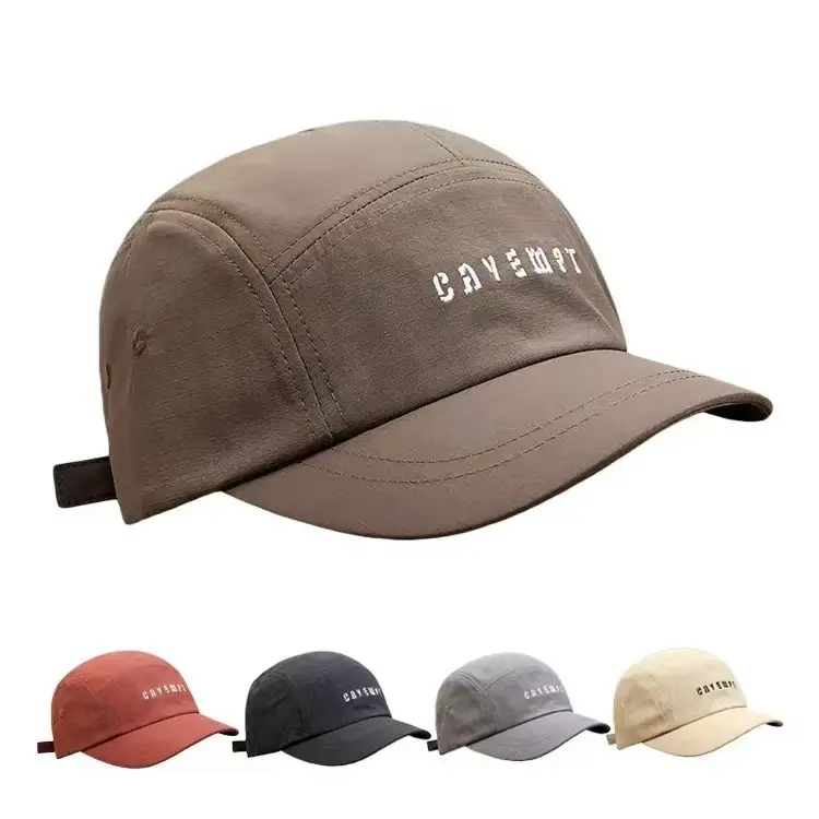 Women's Korean Style Sunshade Cap Gray with Embroidery - Image 9