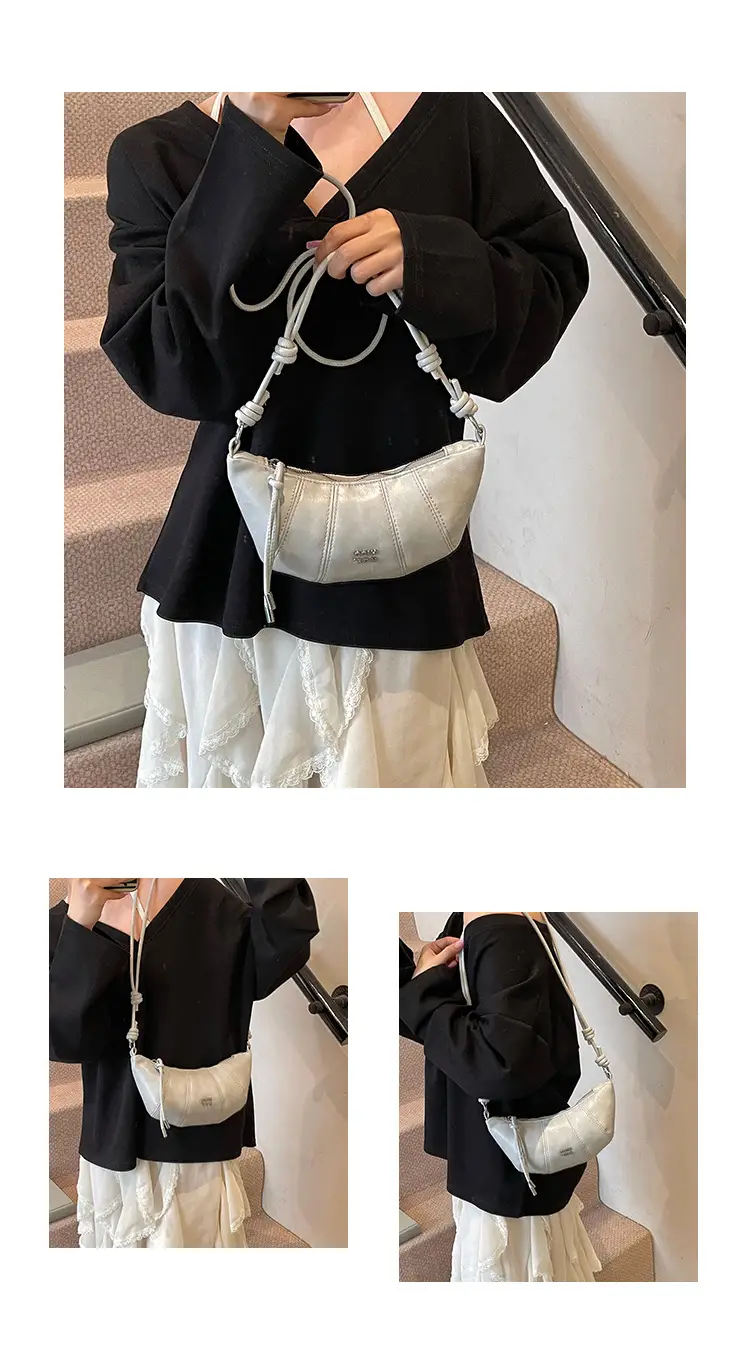 Korean Style Women's Tan Shoulder Bag 2026 New — feature 9