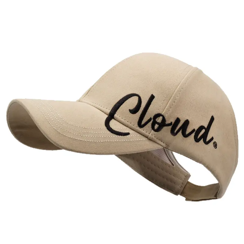 Maroon Cloud Letter Embroidered Baseball Cap - Image 11