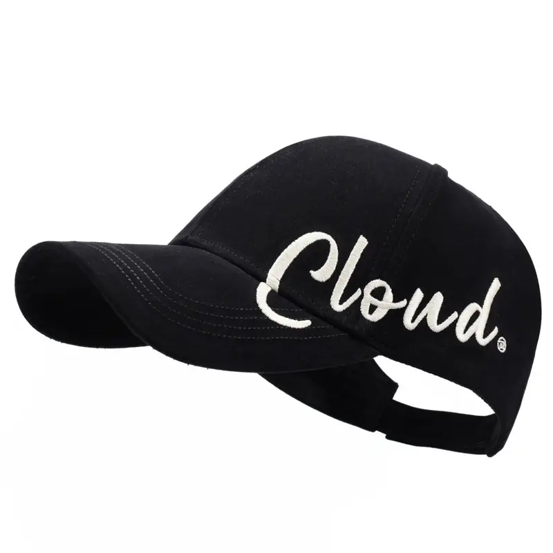 Maroon Cloud Letter Embroidered Baseball Cap - Image 3
