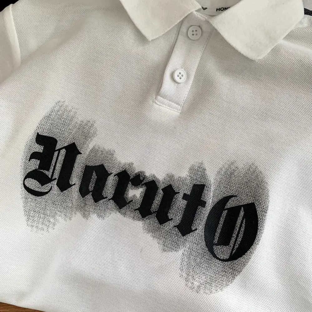 White Cartoon Letter Polo Shirt for Boys Cotton Short Sleeve — feature 6