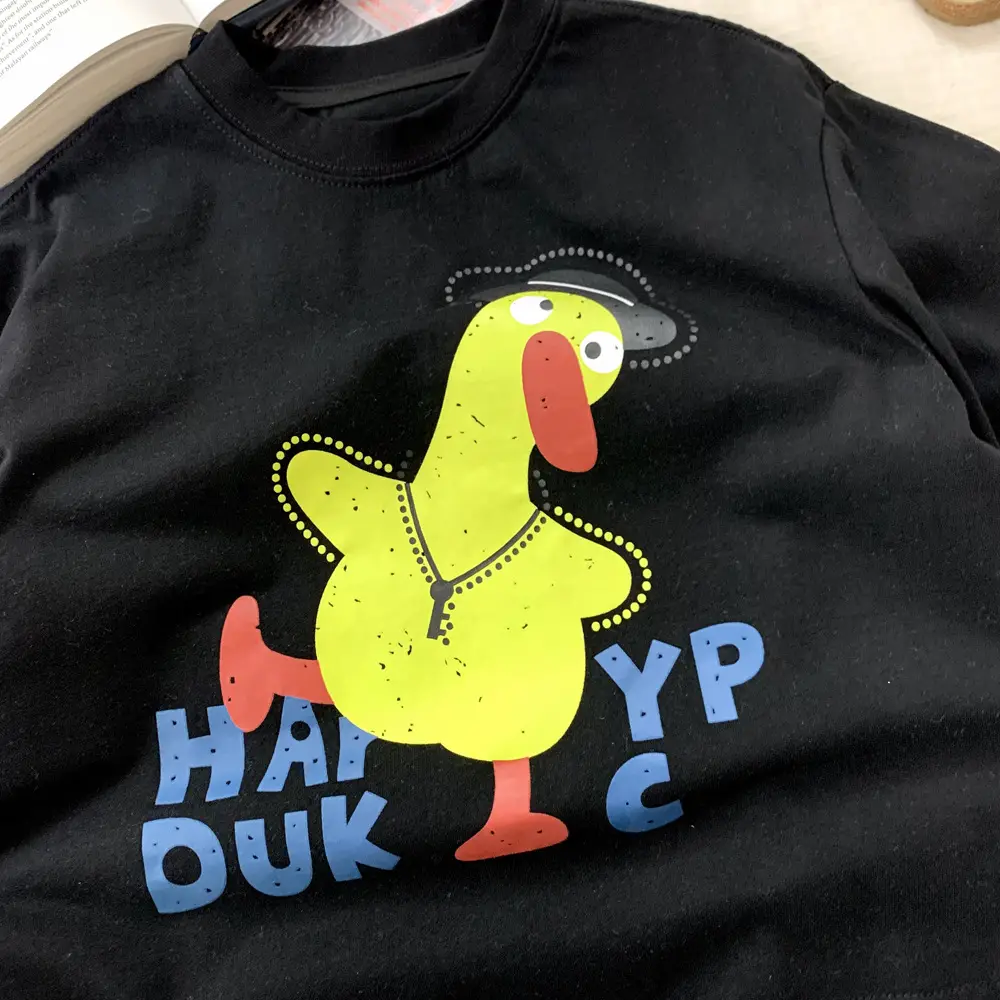 Boys Black Duck Embroidered T-Shirt 2025 — feature 6