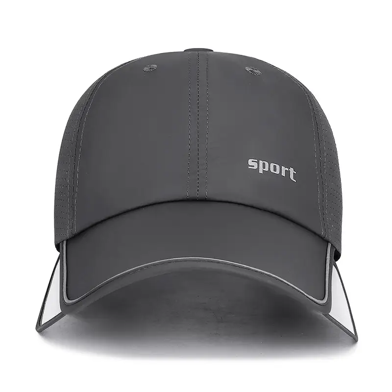 Men Retractable Baseball Cap Beige Sport - Image 9