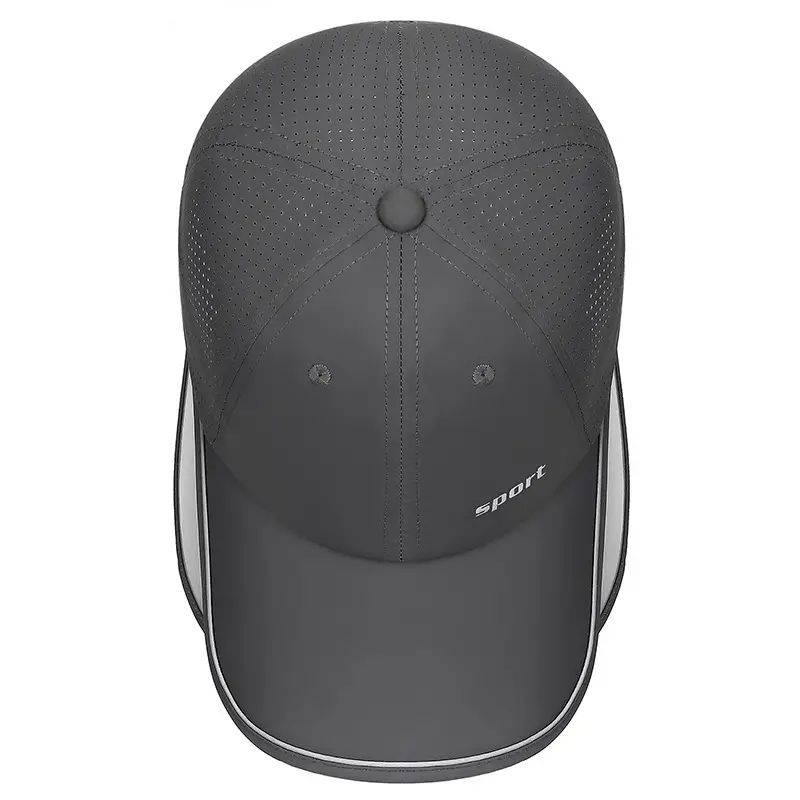 Men Retractable Baseball Cap Beige Sport - Image 11