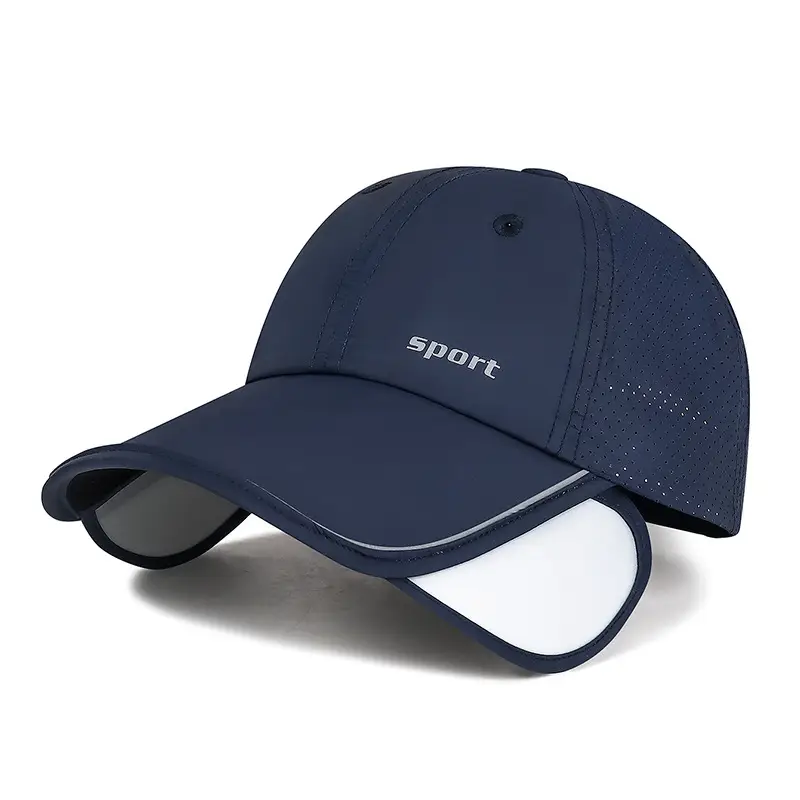 Men Retractable Baseball Cap Beige Sport - Image 5