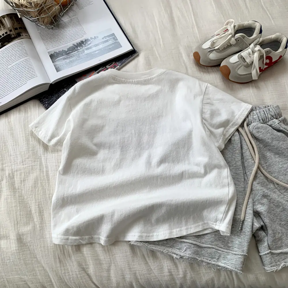 Children's T-Shirt Set Gray White Harry Potter Print — feature 11