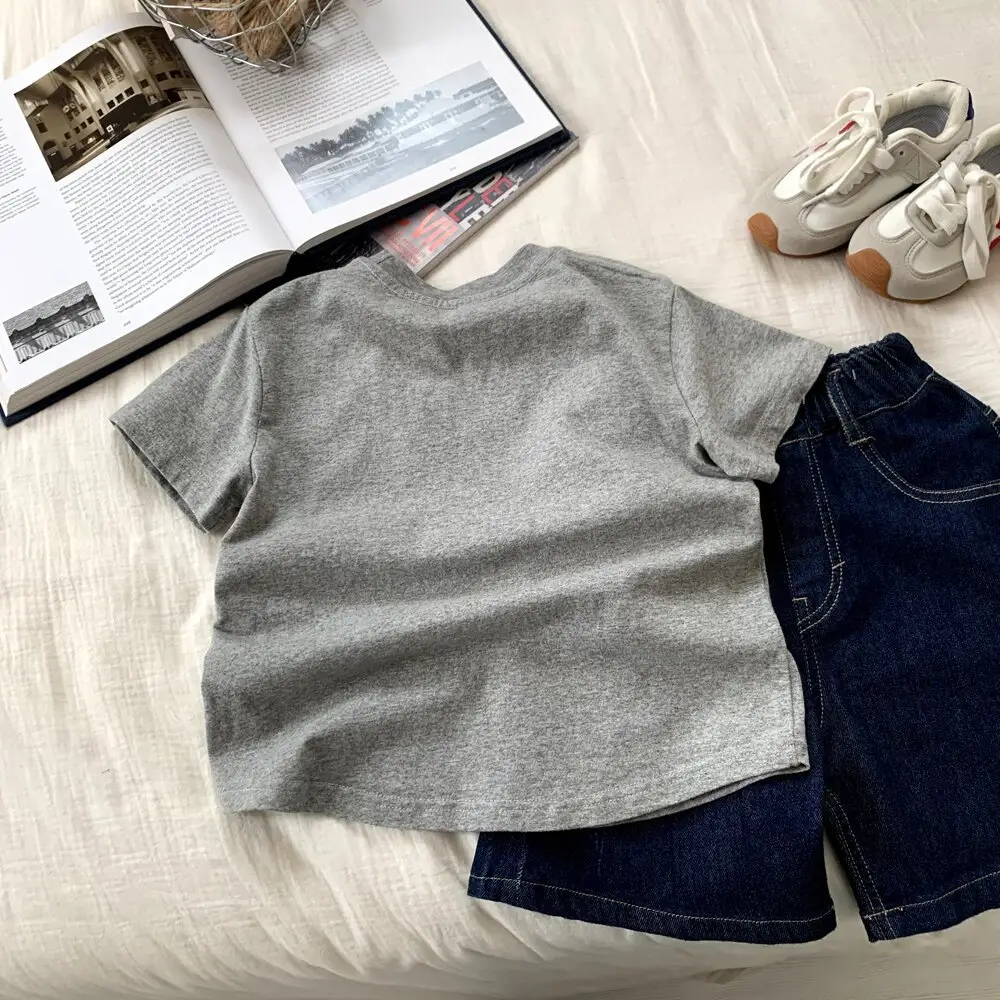 Children's T-Shirt Set Gray White Harry Potter Print — feature 14