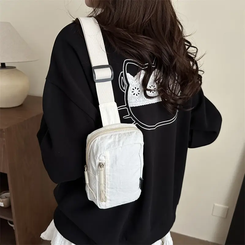 Women's Orange Mini Shoulder Bag with Strap - Image 7
