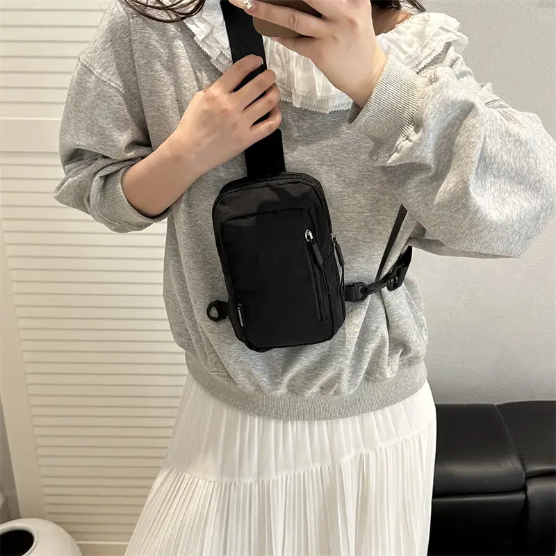 Women's Orange Mini Shoulder Bag with Strap - Image 8