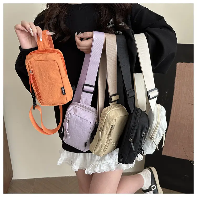 Women's Orange Mini Shoulder Bag with Strap — feature 22