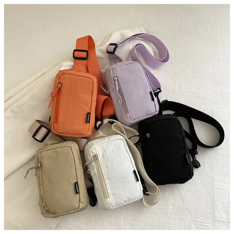 Women's Orange Mini Shoulder Bag with Strap — feature 9