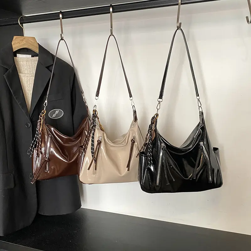 Women's Brown Leather Shoulder Crossbody Bag 2025 - Image 8