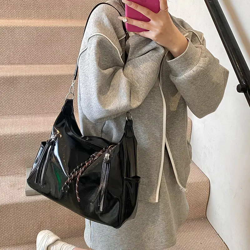 Women's Brown Leather Shoulder Crossbody Bag 2025 - Image 9