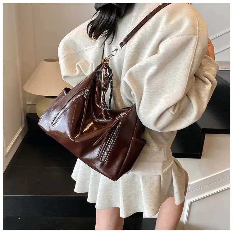 Women's Brown Leather Shoulder Crossbody Bag 2025 — feature 13