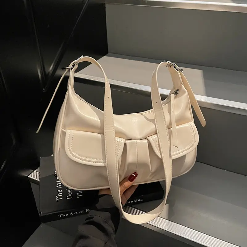 2025 Women's Creamy Armpit Bag with Detachable Strap - Image 5