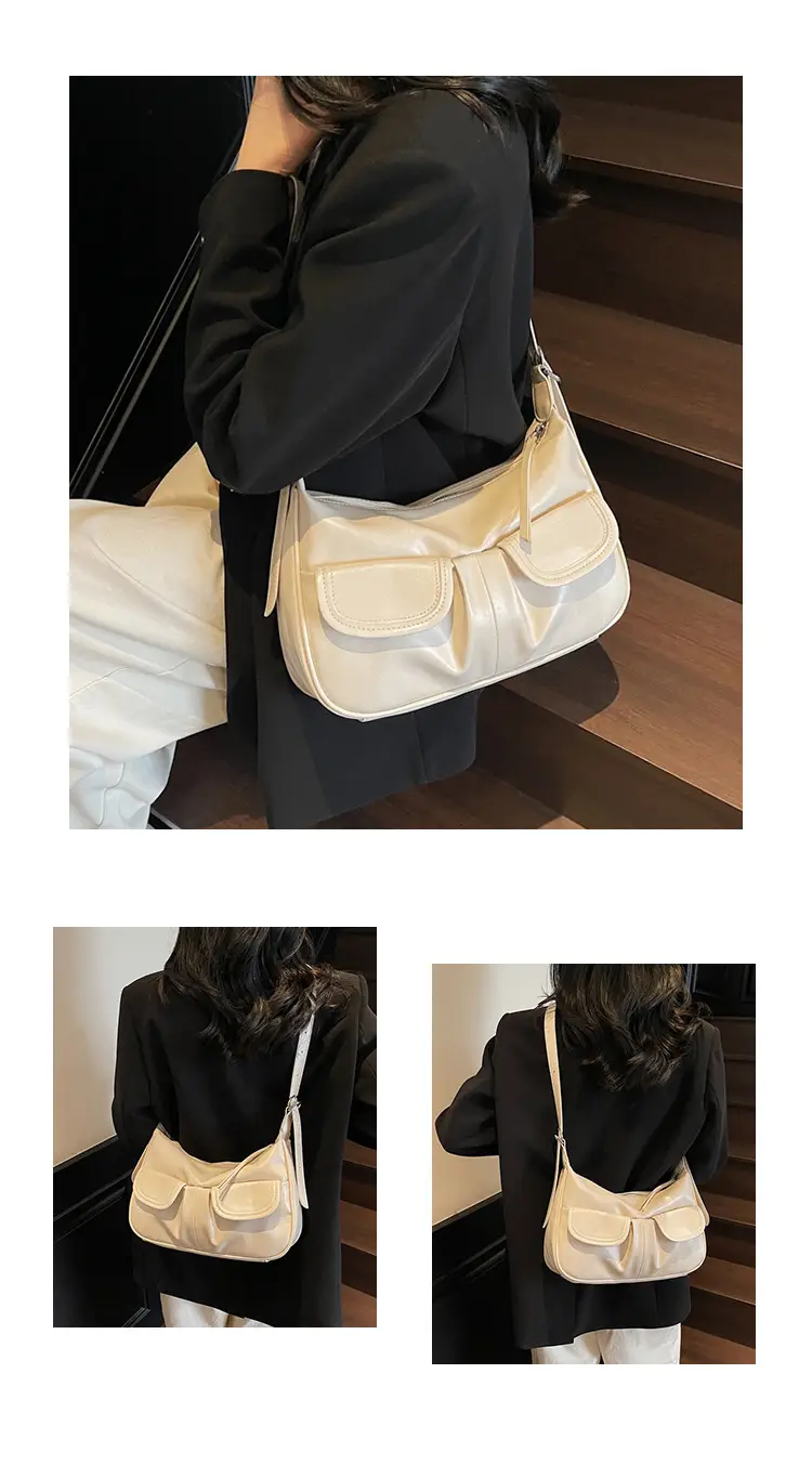 2025 Women's Creamy Armpit Bag with Detachable Strap — feature 13