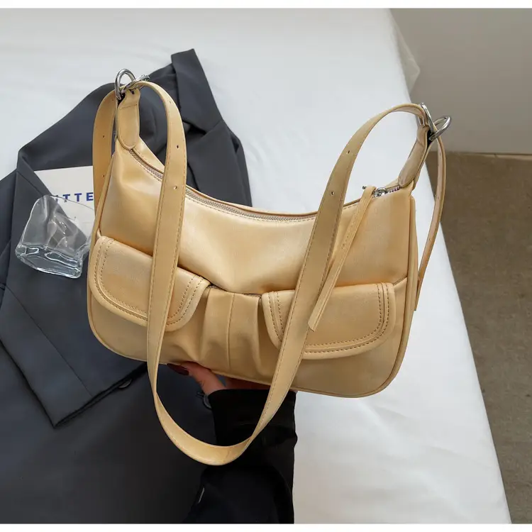 2025 Women's Creamy Armpit Bag with Detachable Strap - Image 3