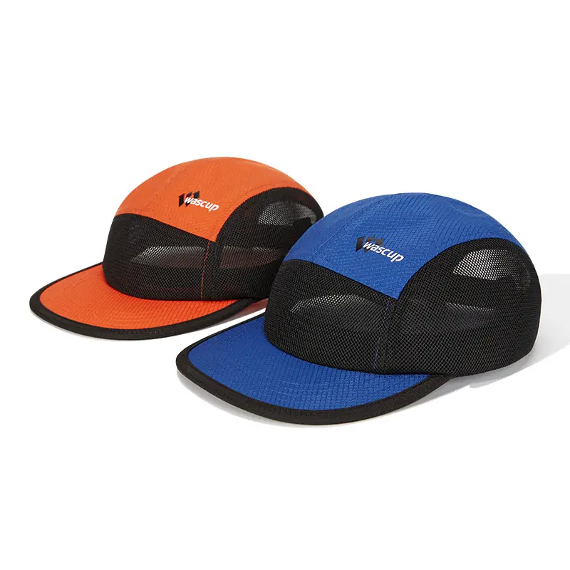 Men Blue Orange Baseball Caps Lightweight Waterproof Outdoor Running Hat - Image 8