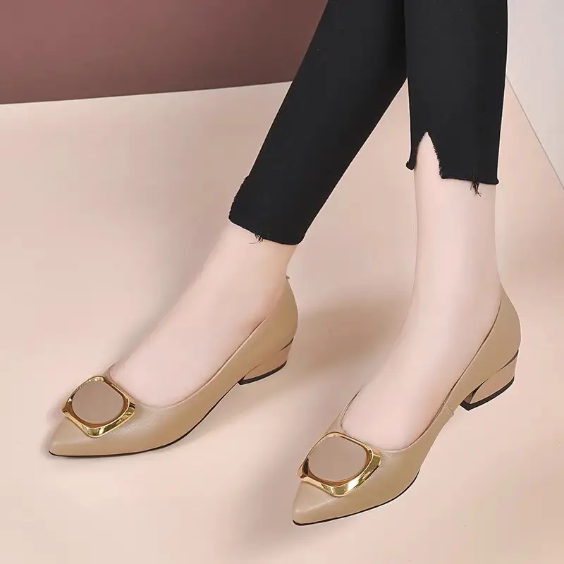 Black Patent Leather Women's Flat Heels Spring Summer - Image 6