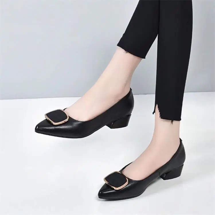 Black Patent Leather Women's Flat Heels Spring Summer — feature 5