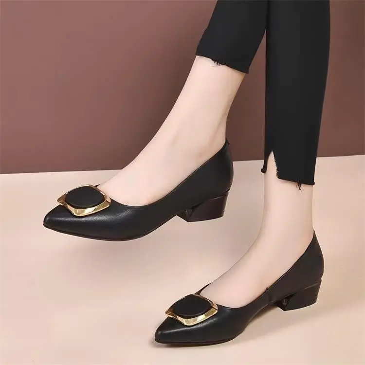 Black Patent Leather Women's Flat Heels Spring Summer — feature 7