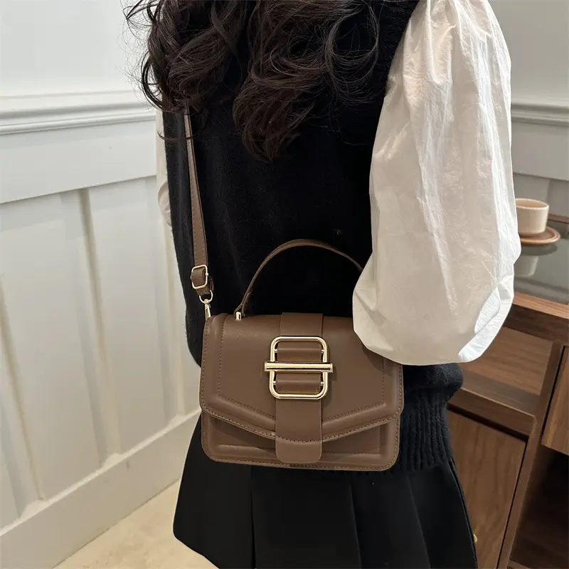 Red Magnetic Buckle Shoulder Bag for Women 2025 - Image 7
